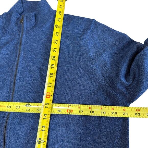 Toscano Firenze Marino Wool Blue Sweater Italy Preppy Prep Light Academia Nerd - Picture 6 of 7